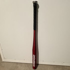 Overton Youth Baseball Bat 28 in Red w/ Black Grip Silver & White Accents — photo 1
