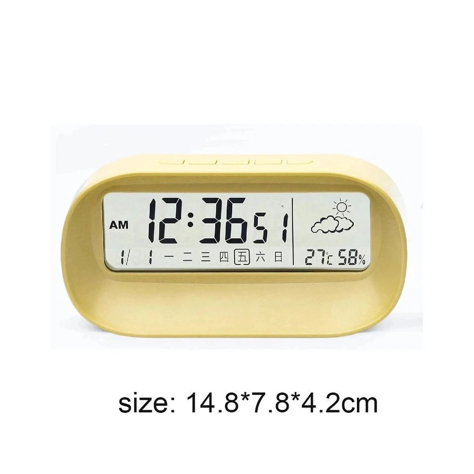 Calendar Function Smart Digital Alarm Clock  Bedside Placement - Image 2 of 4