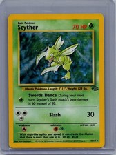 POKEMON SCYTHER 10/64 JUNGLE UNLIMITED HOLO DMG