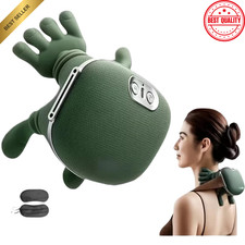 Neck & Shoulder Massager with Heat, Electric Deep Tissue Kneading Massage Pillow