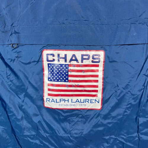 Chaps x Ralph Lauren Windbreaker Jacket Men's Size Medium Full Zip Navy Blue - Picture 8 of 20