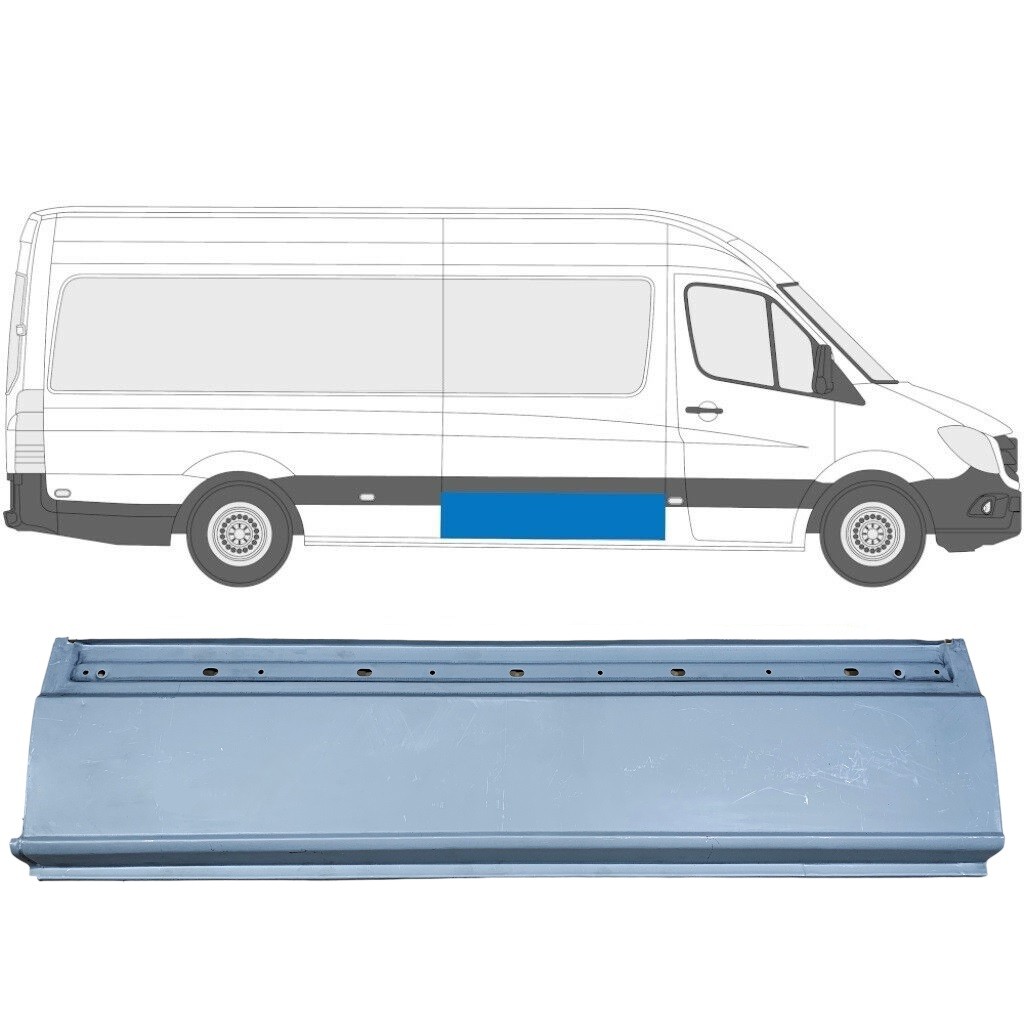Side repair panel for Volkswagen Crafter 2005-2017 / Right