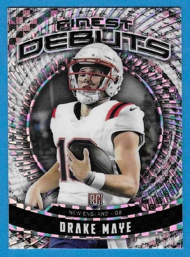 DRAKE MAYE 2024 Topps Finest Debuts Rookie Checkerboard Refractor (PATRIOTS)🔥🔥