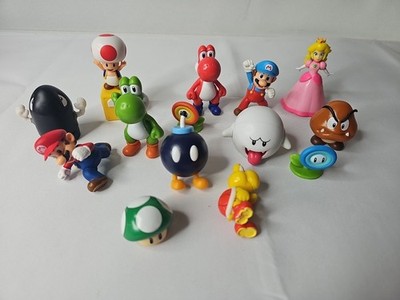 Super Mario Mini Figure Collection Jakks Pacific - Lot Of 15 Figures