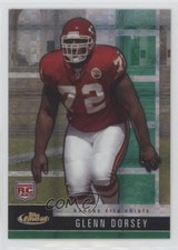 2008 Topps Finest Green Refractor/X-Fractor 6/25 Glenn Dorsey #150 fm0