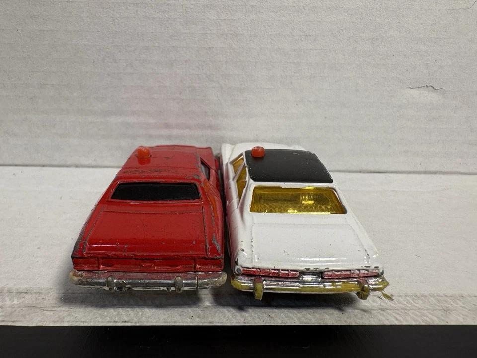 Vintage Corgi Diecast 1/64 Gran Torino Fire Chief Buick Regal PoliceCar Lot 2 - Image 2 of 4