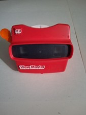 Vintage View Master 3D Viewer Red Classic Viewmaster Toy Slide Viewer 4 Disc D5
