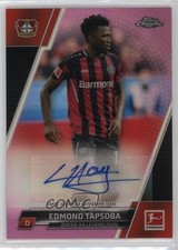 Edmond Tapsoba Chrome Bundesliga 2021/22 Pink Refractor /75 Auto