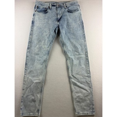 Levis 512 Slim Taper Light Wash Blue Stretch Denim Jeans Mens 33x32 28833-0805
