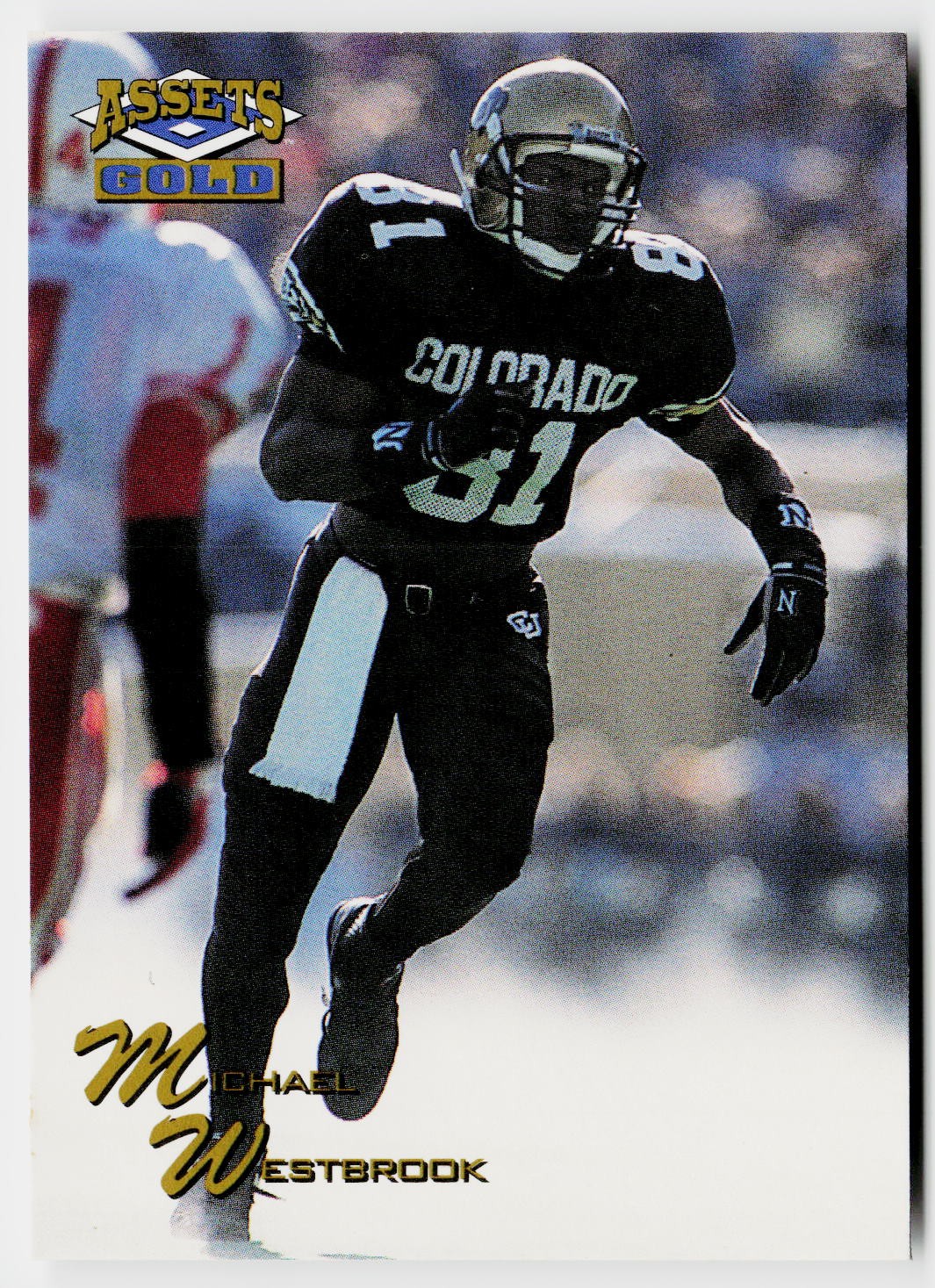 1995 Classic Assets Gold #19 Michael Westbrook Washington Redskins
