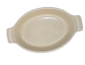 Le Creuset Casserole  Red  15.25  Dish Deep Baking Oval Ovenware 11"L  AuGratin