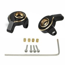 2* RC Car Heavy Brass Front Steering Knuckle Replace For Axial SCX24 90081 1:24