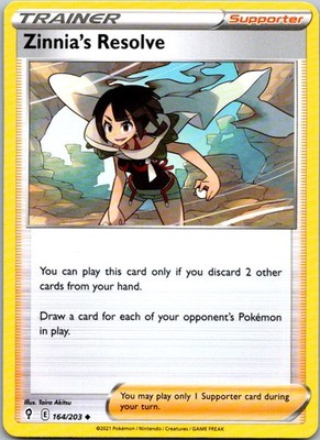 Zinnia's Resolution - 164/203 Evolving Skies - Pokemon NM/M