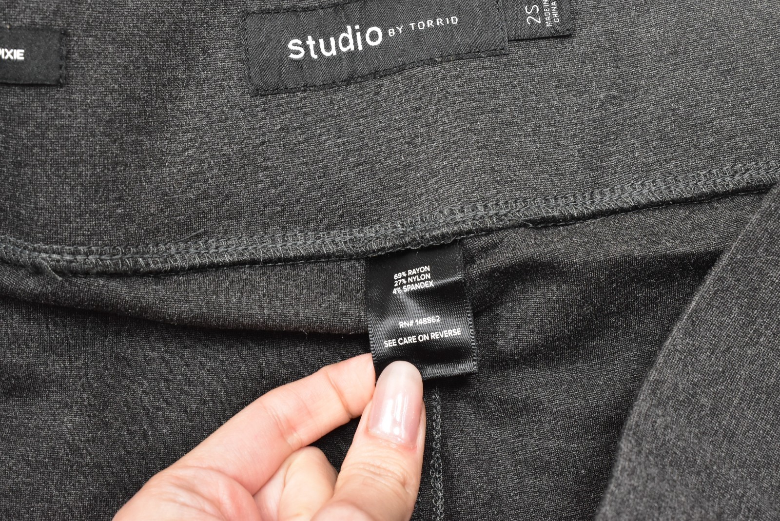 Studio by Torrid Pull-On Pocket Pixie Charcoal Gr… - image 7