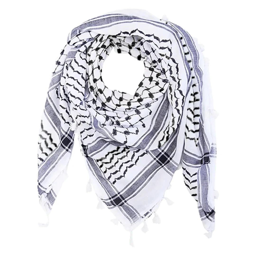 Hirbawi Keffiyeh Black White Shemagh Scarf Men Women Cotton Authentic
Opens in a new window or tab