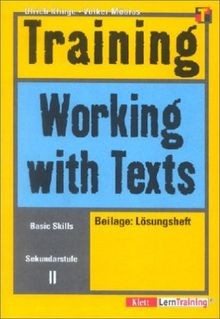 Training, Working with Texts, Sekundarstufe II von ... | Buch | Zustand sehr gut