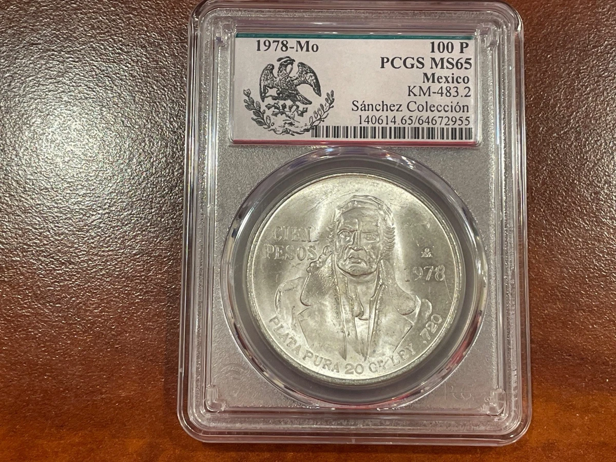 Silver 100 Pesos Denomination 1978 Mexican Coins (1905-Now) for