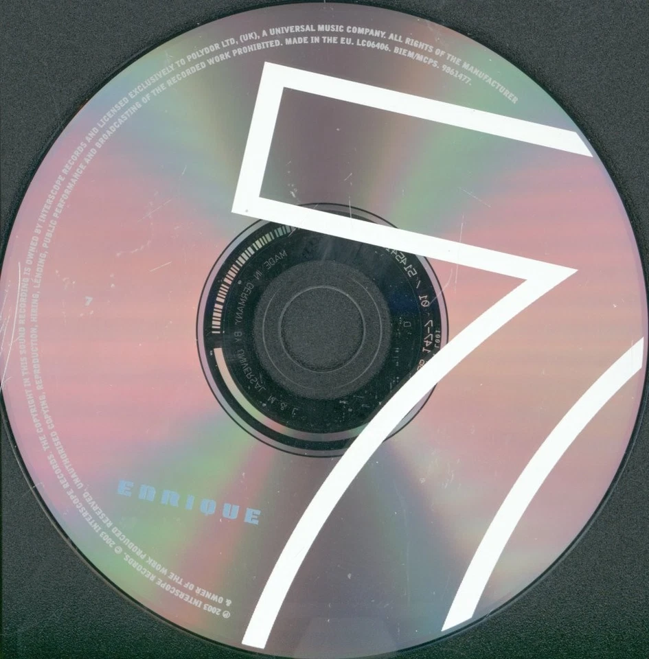 Enrique Iglesias Seven CD Europa Interscope 2003 9861477 - Bild 3 von 3
