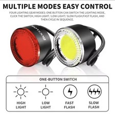 Luce Posteriore Bici Fanali Bicicletta a LED per Mtb 500 Lumen con Gancio - Miniatura 2