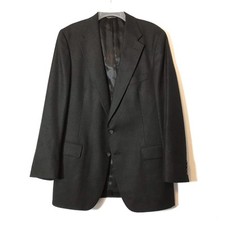 Vintage Polo Ralph Lauren University Club Charcoal Virgin Wool Sport Coat 42