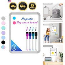 Small Dry Erase Whiteboard, 8.5 x 11 Inches White Board for Kids, Students, F...