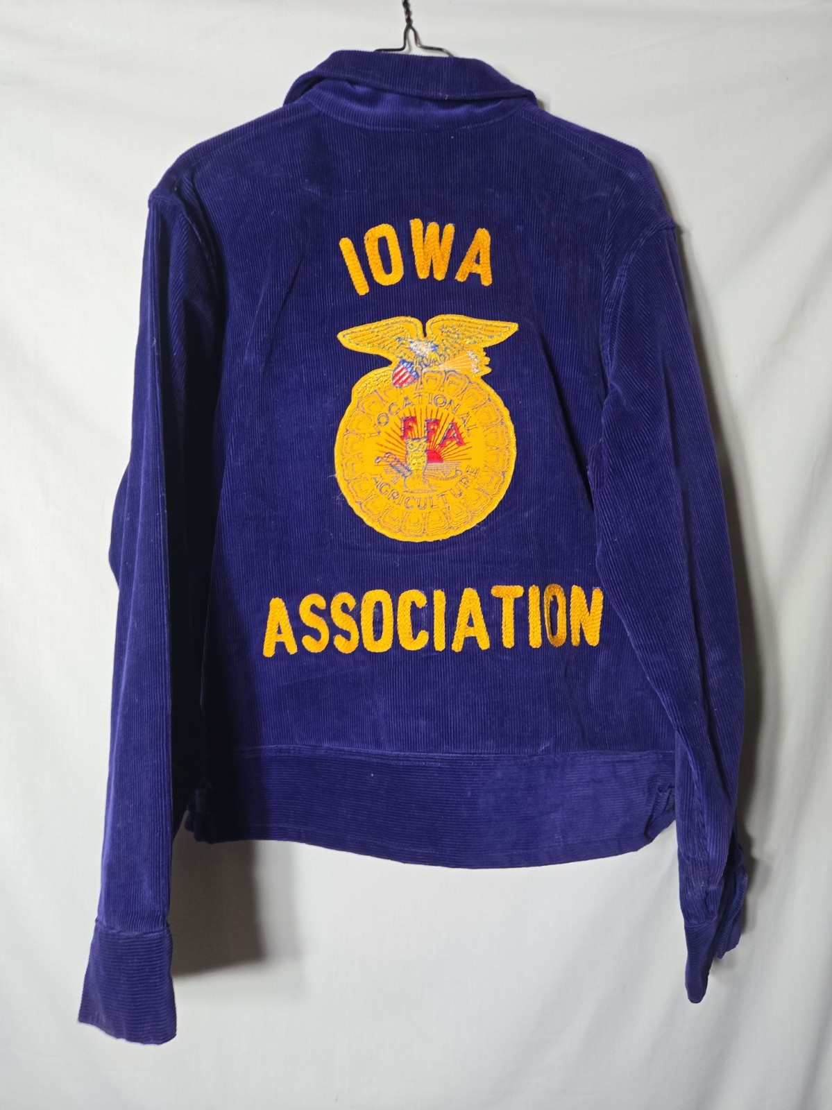 Vintage 1950s FFA Jacket Iowa Association Corduroy Sz… - Gem