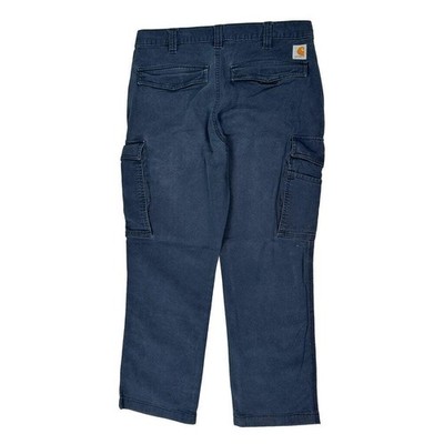 Carhartt Cargo Hose - 34W 30L Blau Baumwolle