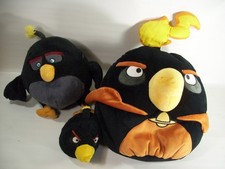 Angry Birds black bomb plush Stuffed Animals 5" 10" pillow character toy lot