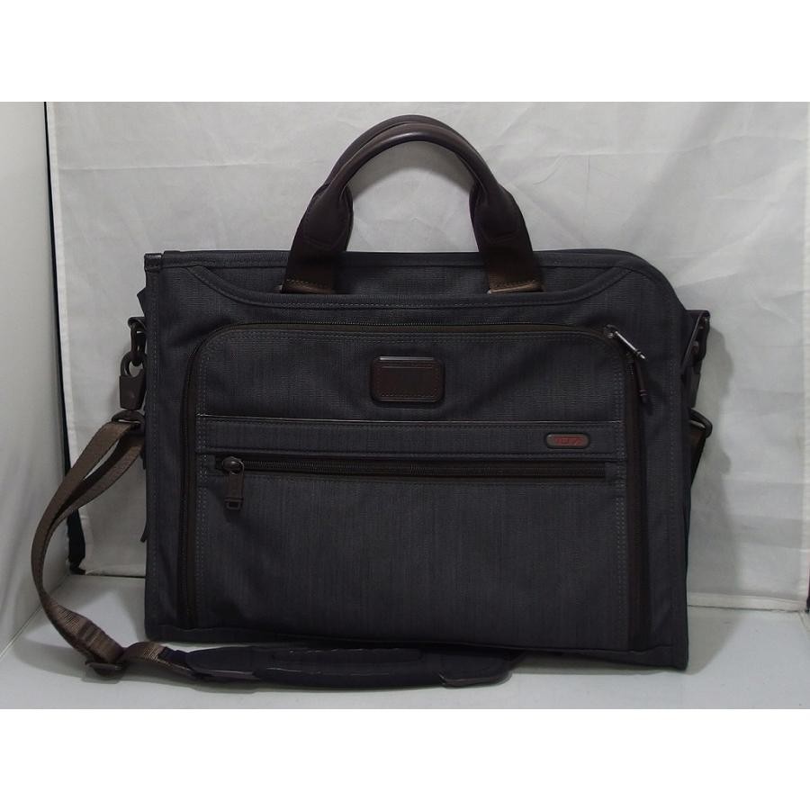 Import duty included  TUMI Business Bag Leather Trim 15.7" Laptop Compartment
