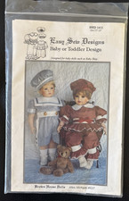 Brown House Dolls 1432 Easy Sew Designs Clothing Pattern Baby Dolls 23"-24" CUT