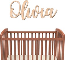 Personalized Wooden Name Sign Nursery Wall Letters Custom Baby Name Sign-27 Inch