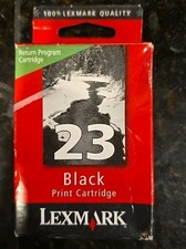 Lexmark 23 Black. NIB Print Cartridge NEW Genuine Factory Sealed