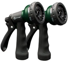 Garden Hose Nozzle 2PK, ABS Water Spray with 7 Patterns for Plants, Cars
