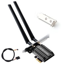 MT7922 WiFi6E PCIe WiFi Card Tri-Band 5400Mbps Bluetooth5.3 802.11ax Desktop