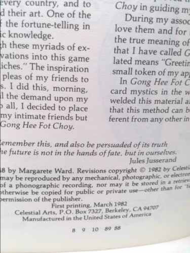 Gong Hee Fot Choy Tells Your Fortune by Margarete Ward - Picture 2 of 4