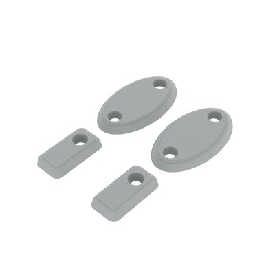 Toyota Tacoma 1995-2004 Visor Delete Set Gray