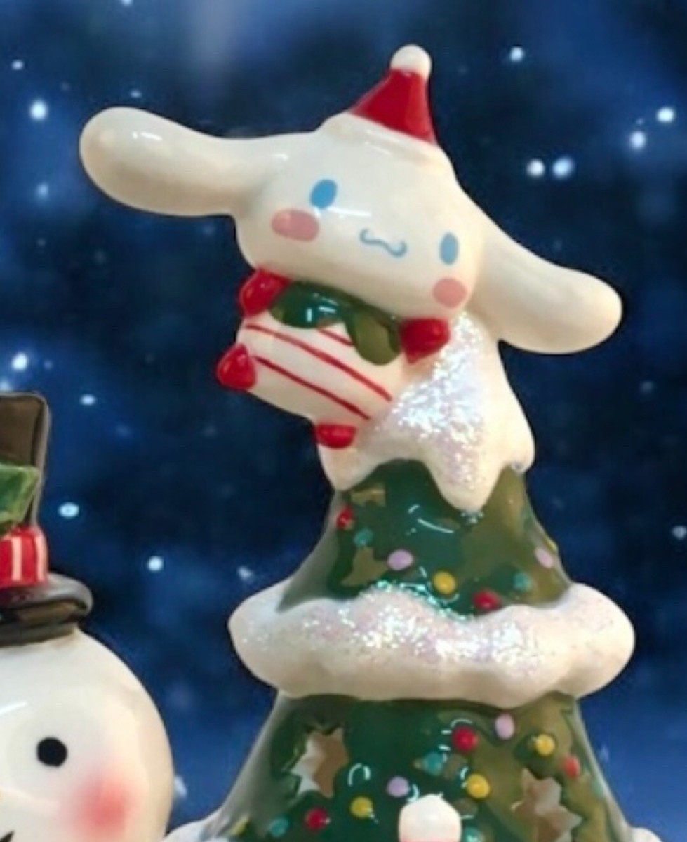 Blue Sky Clayworks Hello Kitty LET IT SNOW Christmas Candle House