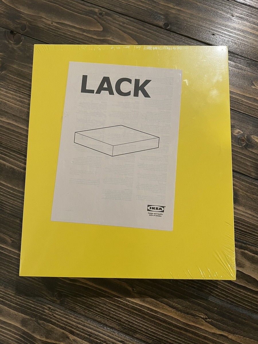 NEW Discontinued IKEA Lack Floating Wall Shelf RARE Yellow 30x26cm