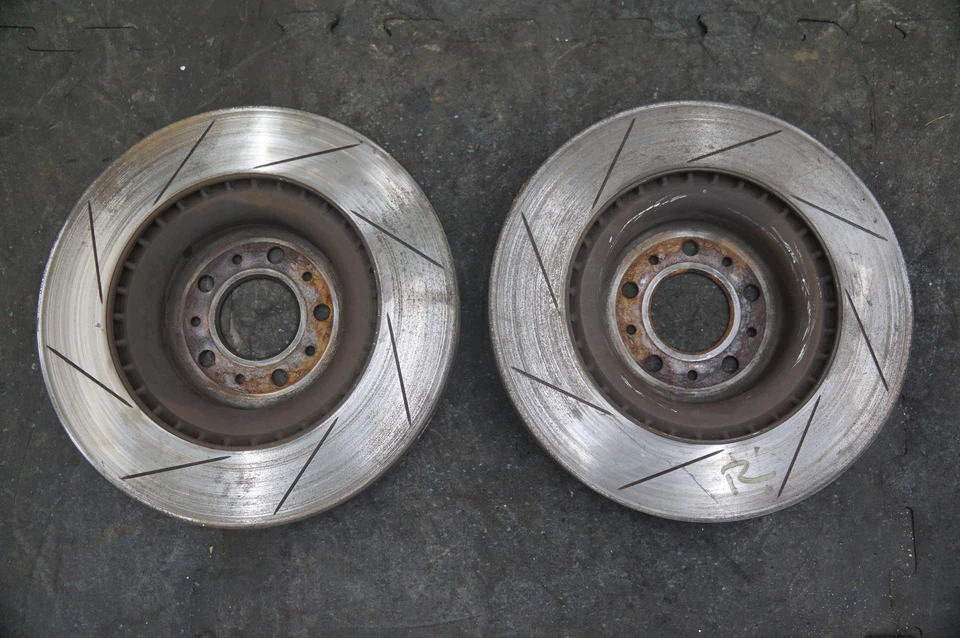 Juego Rotor Freno De Disco Delantero Ranurado 4g43-28-10265 Aston Martin V8 Vantage 07 Foto 3 de 4