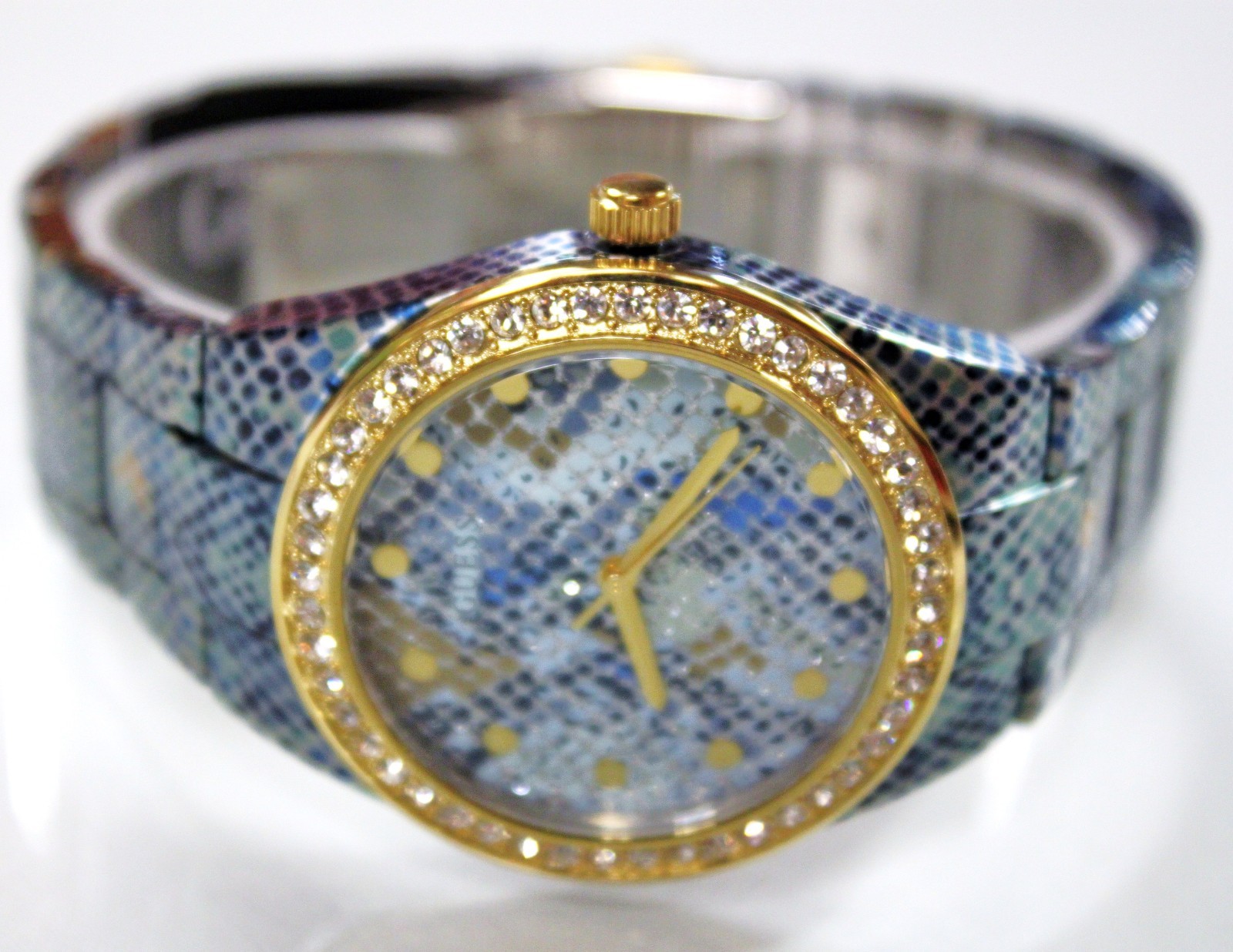 GUESS U0583L1 Blue Python Printed watch Abiha Watch Co (@abiha_watch_co) · Karachi main image 4
