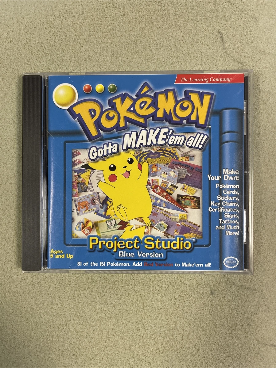 Pokemon Project Studio: Red Version : The Learning Company : Free