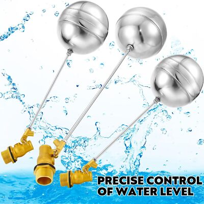 Vanne à Flotteur Automatique Niveau D'Eau - Acier Inoxydable 304, Pour Piscine, Aquaculture, Abreuvoir