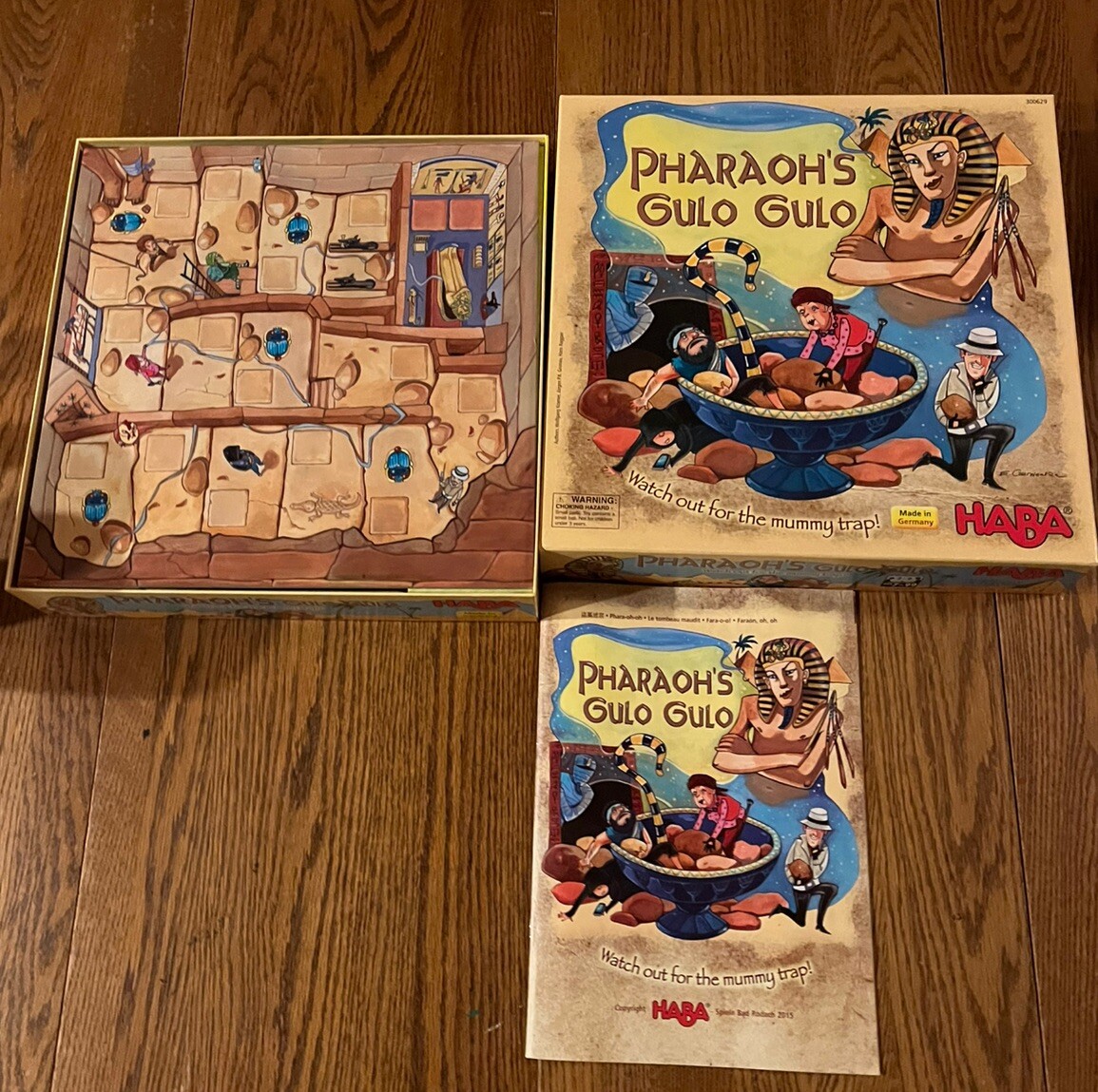 PHARAOH'S GULO GULO BOARD GAME Haba Mummy Trap Germany