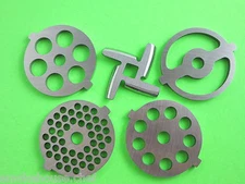 FIVE pc New Knife & Meat Grinder plates for Kitchenaid FGA Mixer attachment
