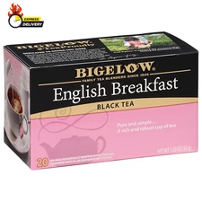 English Breakfast Black Tea, Caffeinated Tea, 20 Count Box (Pack of 6), 120 Tota