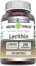 Amazing Formulas Lecithin Dietary Supplement * 1200 Mg High Potency Lecithin 240