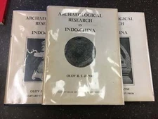 Olov Robert T Janse / ARCHAEOLOGICAL RESEARCH IN INDO-CHINA Three Volumes 1st ed