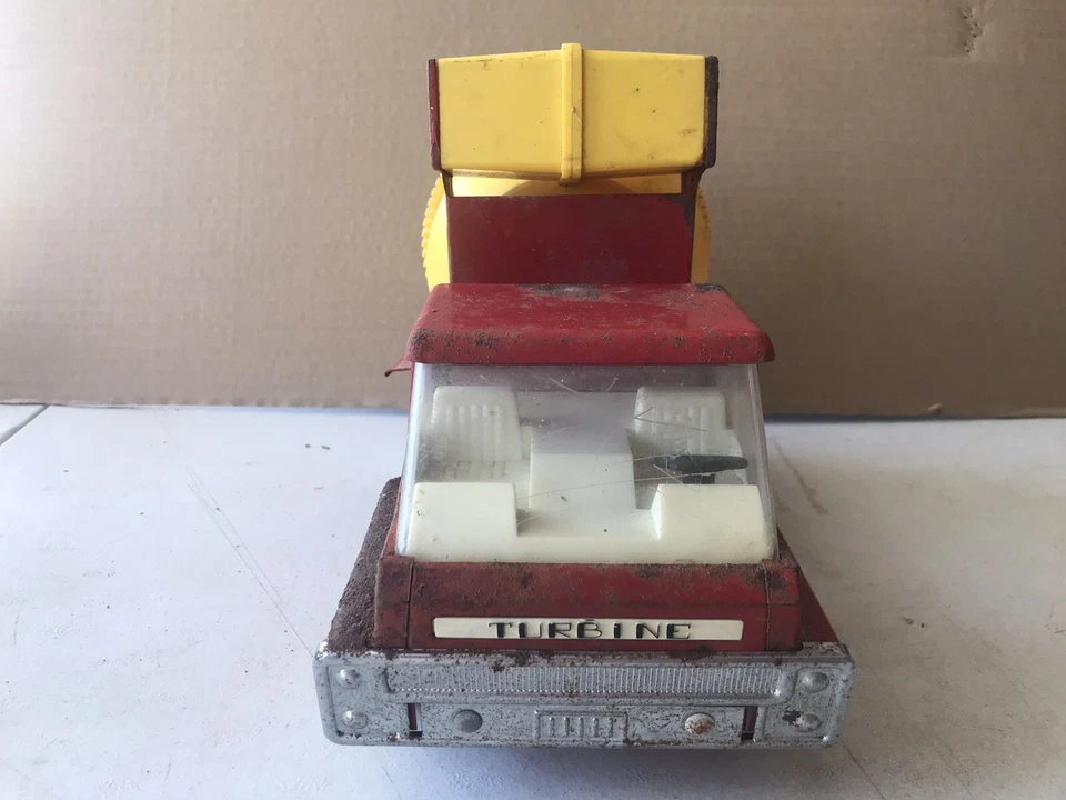 "CAMIÓN DE CONCRETO DE COLECCIÓN CON TURBINA ESTRUCTURA USADO 13"" L HECHO EN ESTADOS UNIDOS PARA RESTAURAR O PINTAR" Foto 2 de 4