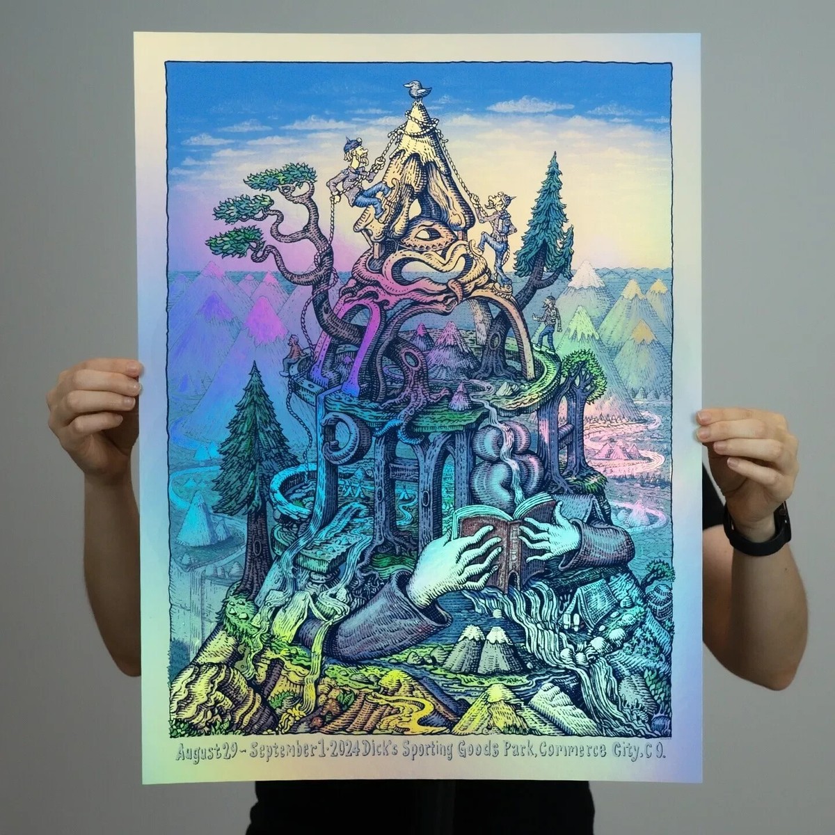 PHISH Dicks 2024 Foil Poster by David Welker SE Print #d of 400