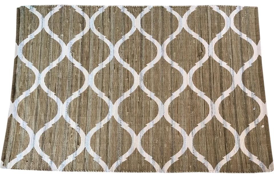 Handgewebter Kilim Dhurry Chindi Teppich Baumwolle 120X180 CM Flickenteppich - Bild 2 von 4